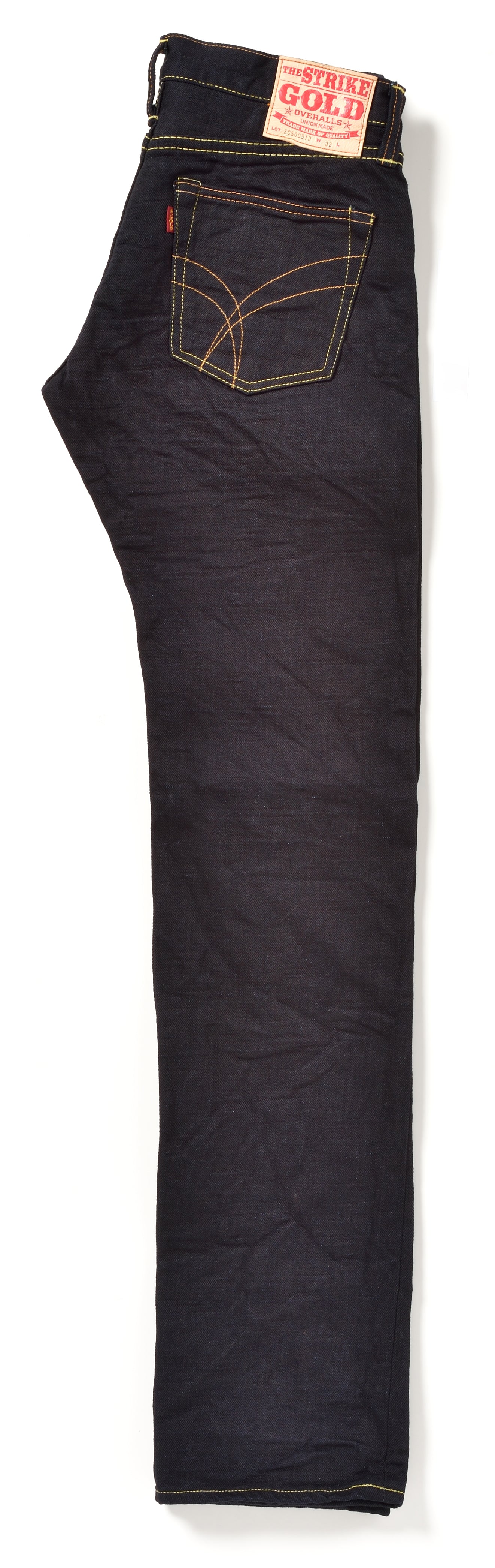 The Strike Gold SG5005ID Classic Double-Indigo Series 15oz Slub Selvedge Jeans - Stylish Straight