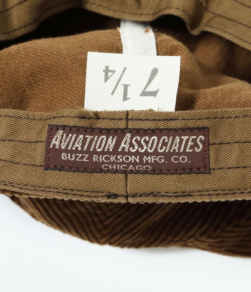 BR02823 / BUZZ RICKSON'S AVIATION ASSOCIATES CORDUROY CAP