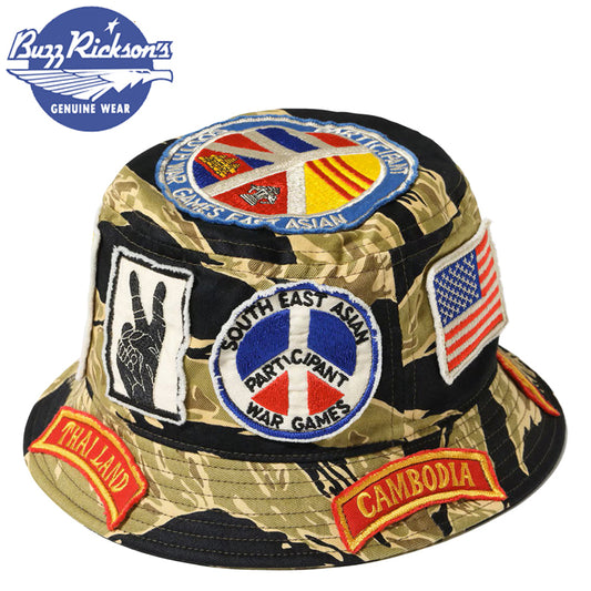 BR02882 / BUZZ RICKSON'S GOLD TIGER STRIPE HAT CUSTOM MODEL