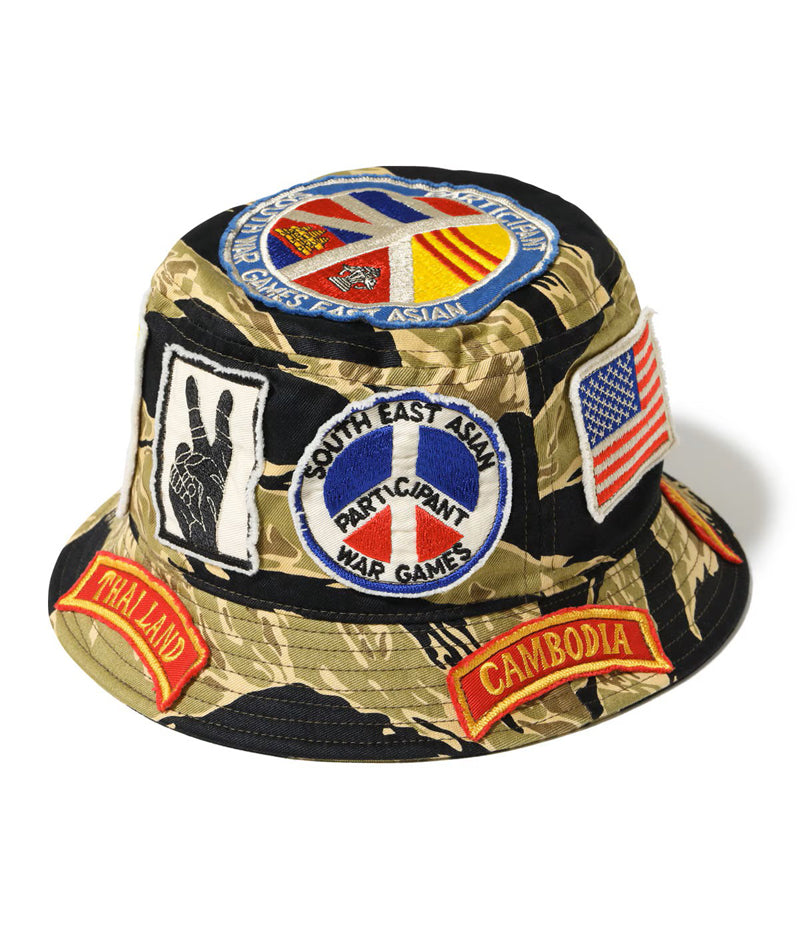 BR02882 / BUZZ RICKSON'S GOLD TIGER STRIPE HAT CUSTOM MODEL