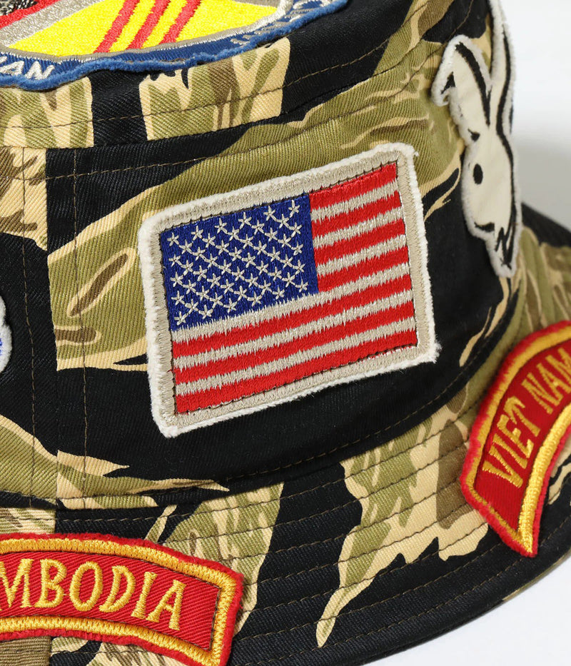 BR02882 / BUZZ RICKSON'S GOLD TIGER STRIPE HAT CUSTOM MODEL