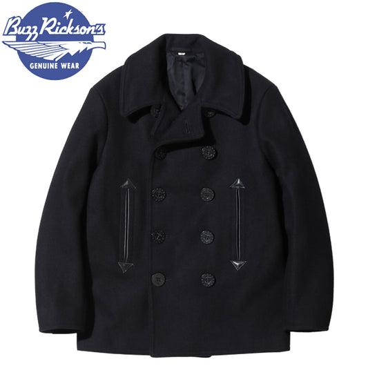 BR12394 / BUZZ RICKSON'S WILLIAM GIBSON COLLECTION Type BLACK PEA COAT