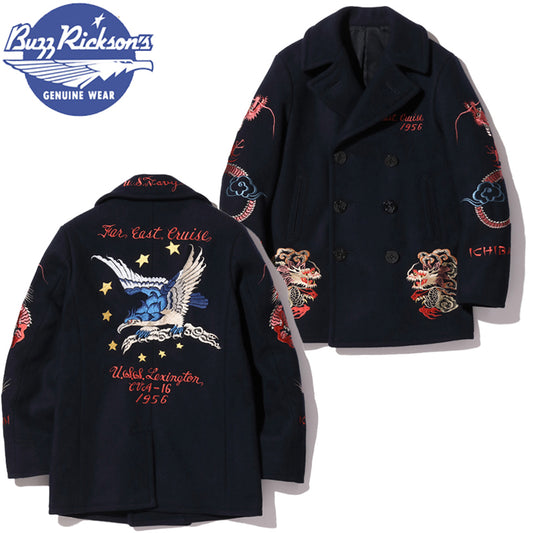 BR15350 / BUZZ RICKSON'S SUKA PEA COAT “30th ANNIVERSARY MODEL USS LEXINTON CVA-16 SUKA EMBROIDERY”