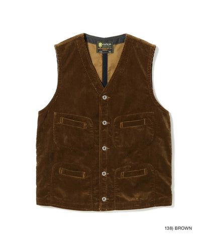 BR15591 / BUZZ RICKSON'S AVIATION ASSOCIATES CORDUROY VEST