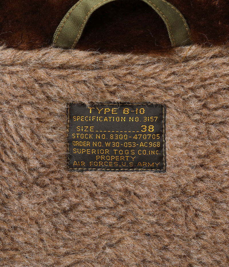 BR15745 / BUZZ RICKSON'S Type B-10 RED RIB VERSION “SUPERIOR TOGS CO., INC.”