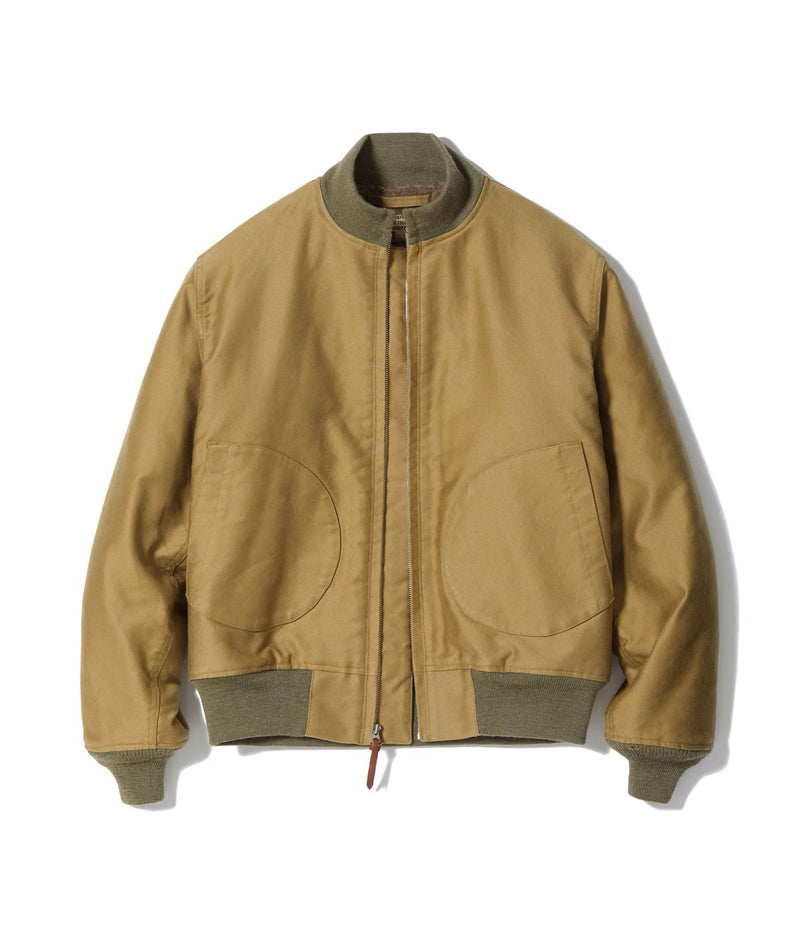 BR15759 / BUZZ RICKSON'S Type DECK ZIP ALPACA AND WOOL PILE LINING