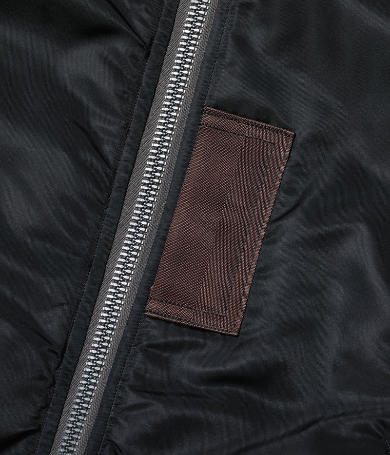 BR15772 / BUZZ RICKSON'S WILLIAM GIBSON COLLECTION Type BLACK MA-1 LONG MODEL “ALBERT TURNER & CO., INC. MODEL”