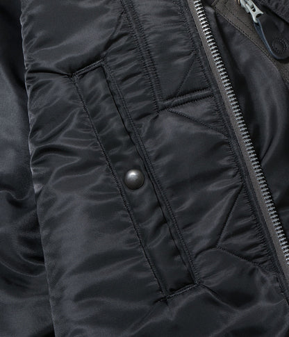 BR15772 / BUZZ RICKSON'S WILLIAM GIBSON COLLECTION Type BLACK MA-1 LONG MODEL “ALBERT TURNER & CO., INC. MODEL”