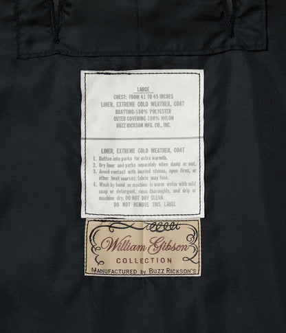 BR15773 / BUZZ RICKSON'S WILLIAM GIBSON COLLECTION Type BLACK M-65 LINER