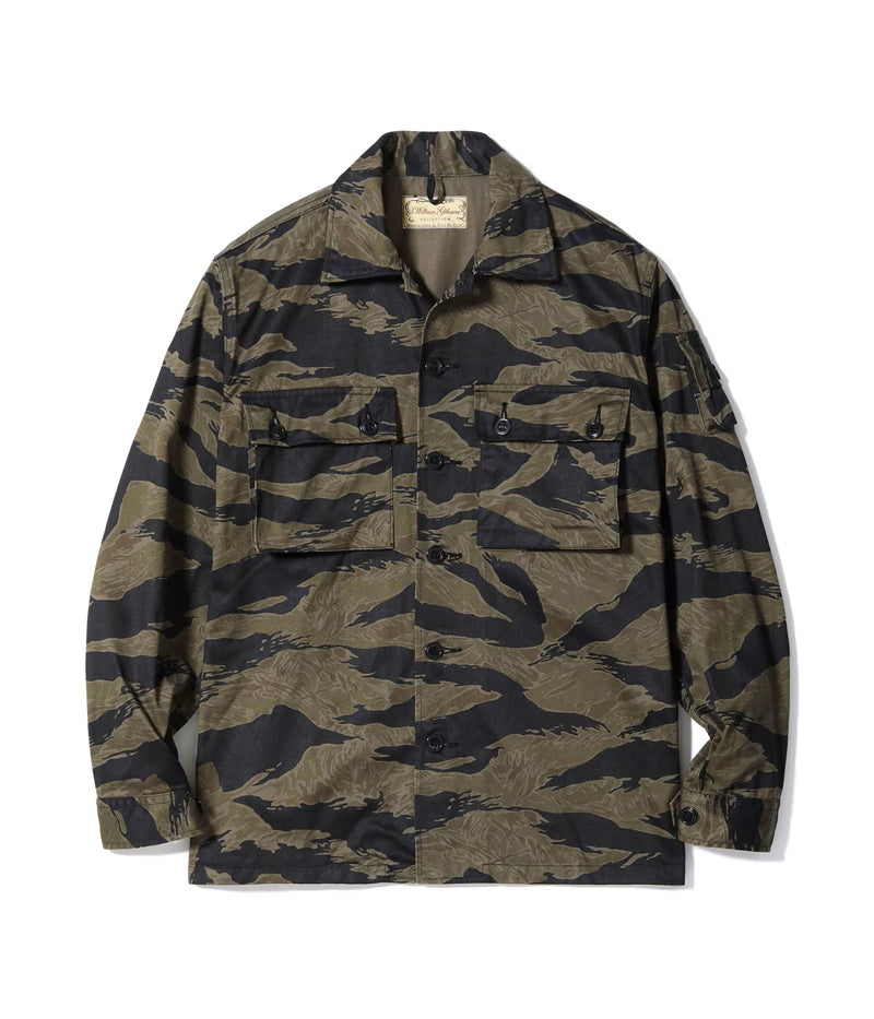 BR15778 / BUZZ RICKSON'S WILLIAM GIBSON COLLECTION BLACK TIGER PATTERN JACKET OVER DYE