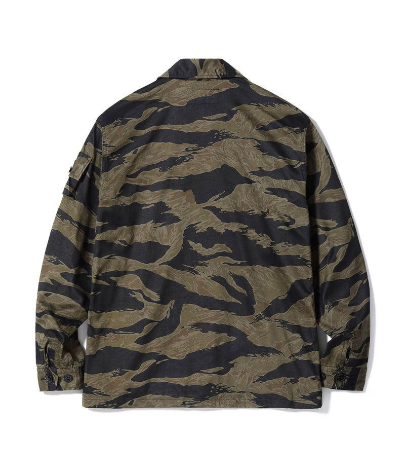 BR15778 / BUZZ RICKSON'S WILLIAM GIBSON COLLECTION BLACK TIGER PATTERN JACKET OVER DYE