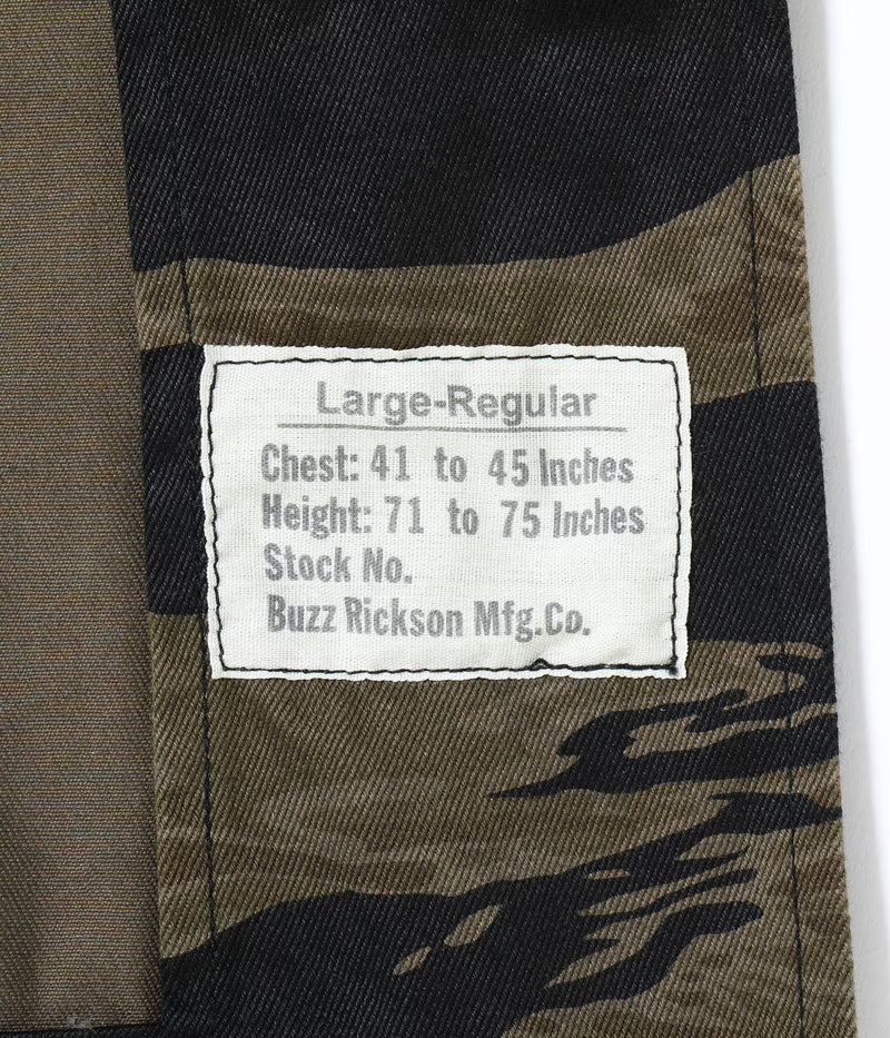 BR15778 / BUZZ RICKSON'S WILLIAM GIBSON COLLECTION BLACK TIGER PATTERN JACKET OVER DYE