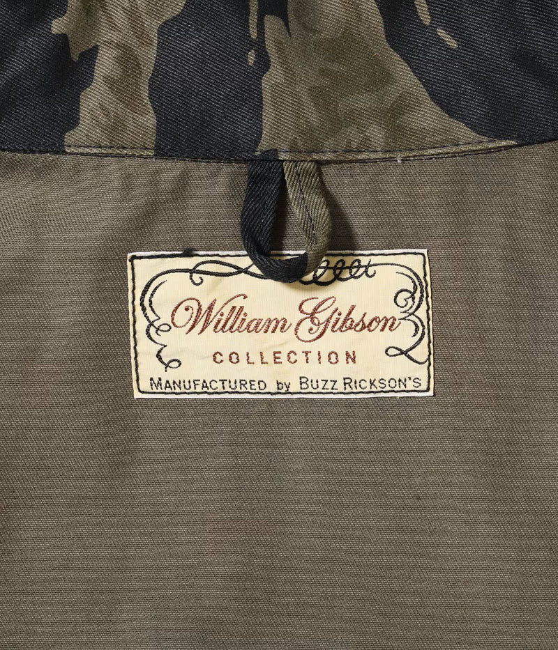 BR15778 / BUZZ RICKSON'S WILLIAM GIBSON COLLECTION BLACK TIGER PATTERN JACKET OVER DYE