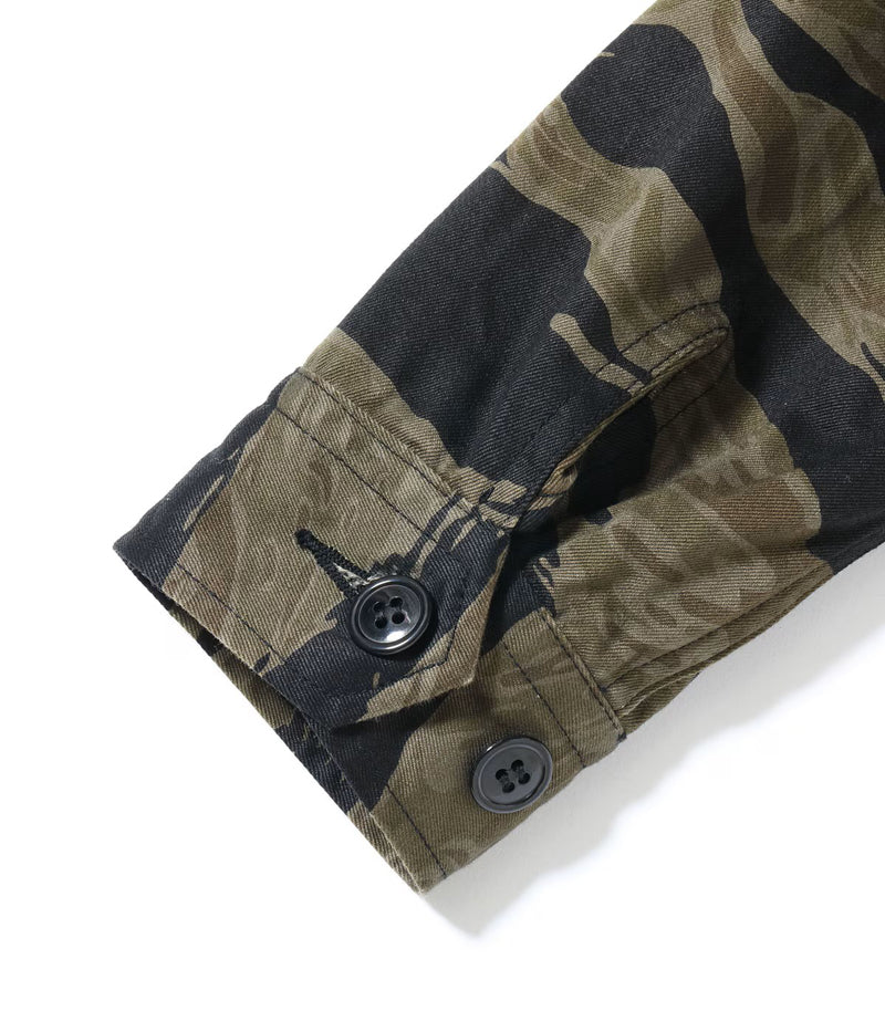 BR15778 / BUZZ RICKSON'S WILLIAM GIBSON COLLECTION BLACK TIGER PATTERN JACKET OVER DYE