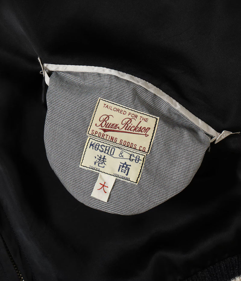 BR16009-119 / BUZZ RICKSON'S × KOSHO & CO. Early 1950s Style Acetate Souvenir Jacket “KOSHO & CO.” × “BUZZ RICKSON’S” Special Edition “17TH COMM SQ & 17TH BOMB WG(L)”