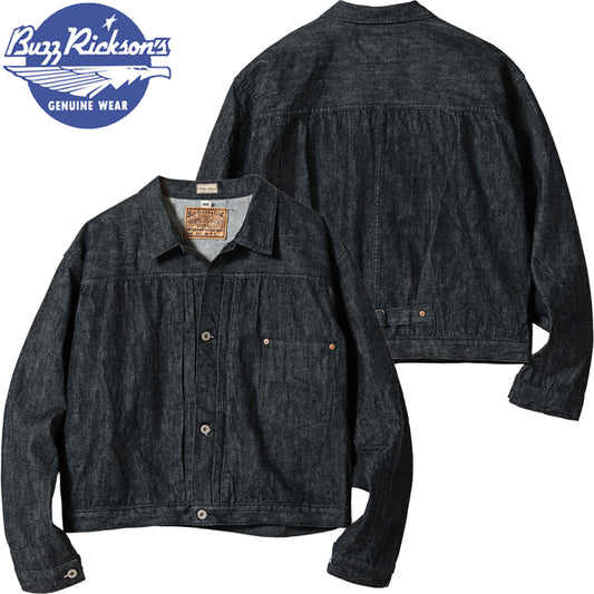 BR16042T / BUZZ RICKSON'S WORLD WAR II BLACK DENIM BLOUSE SPLIT T