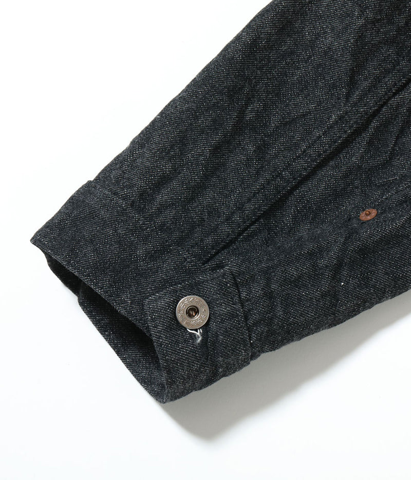 BR16042T / BUZZ RICKSON'S WORLD WAR II BLACK DENIM BLOUSE SPLIT T