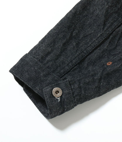 BR16042T / BUZZ RICKSON'S WORLD WAR II BLACK DENIM BLOUSE SPLIT T