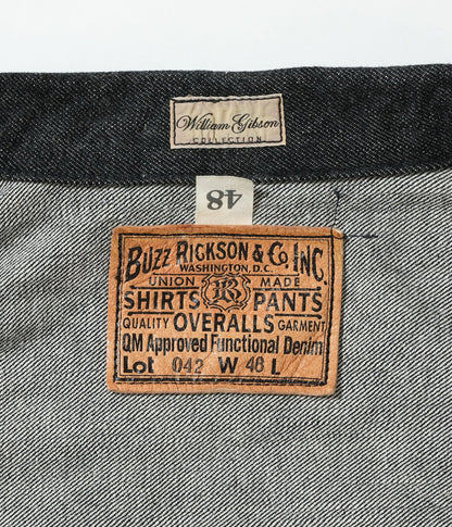 BR16042T / BUZZ RICKSON'S WORLD WAR II BLACK DENIM BLOUSE SPLIT T