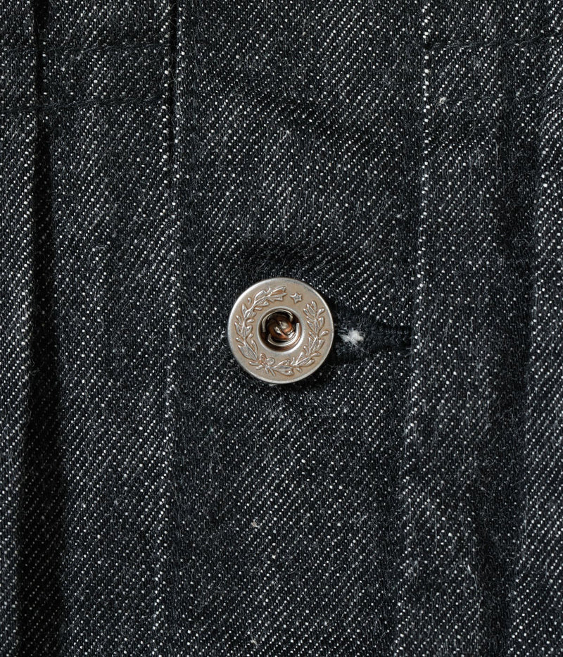 BR16042T / BUZZ RICKSON'S WORLD WAR II BLACK DENIM BLOUSE SPLIT T