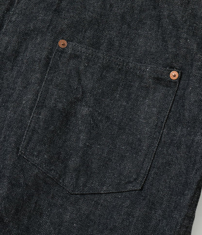 BR16042T / BUZZ RICKSON'S WORLD WAR II BLACK DENIM BLOUSE SPLIT T