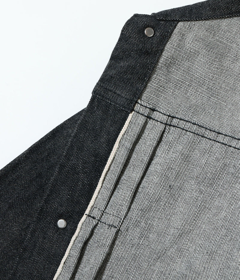 BR16042T / BUZZ RICKSON'S WORLD WAR II BLACK DENIM BLOUSE SPLIT T