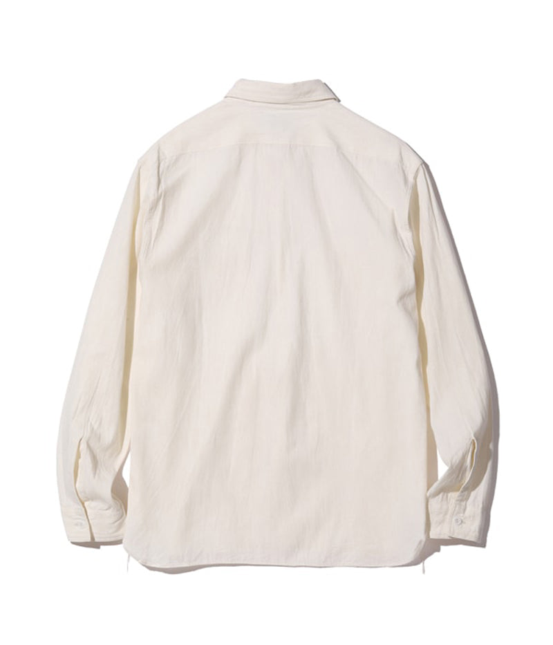 BR25996 / BUZZ RICKSON'S WHITE CHAMBRAY WORK SHIRT (LONG SLEEVE)