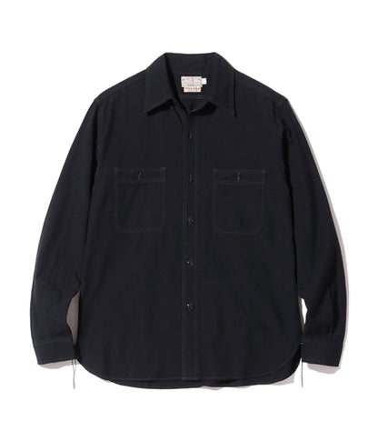 BR29143 / BUZZ RICKSON'S WILLIAM GIBSON COLLECTION BLACK CHAMBRAY WORK SHIRTS