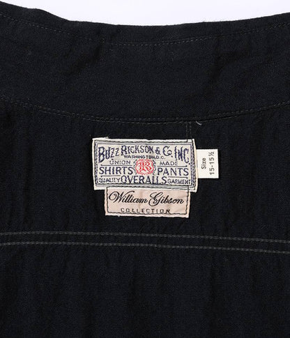 BR29143 / BUZZ RICKSON'S WILLIAM GIBSON COLLECTION BLACK CHAMBRAY WORK SHIRTS
