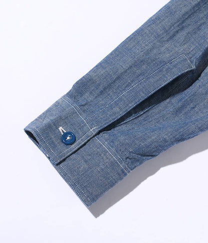 BR29184 / BUZZ RICKSON'S BLUE CHAMBRAY WORK SHIRTS “BUZZ RICKSON'S 30th ANNIVERSARY MODEL WITH EMBROIDERED”