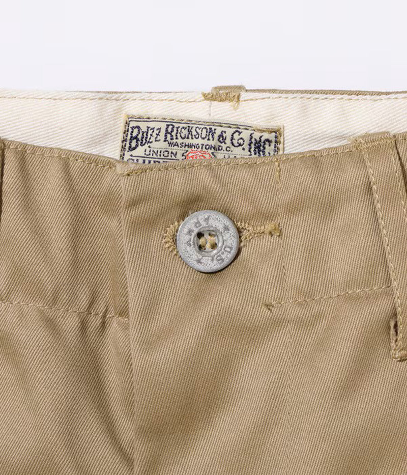 BR52381 / BUZZ RICKSON'S EARLY MILITARY CHINOS (MOD.) 1945 MODEL SHORTS