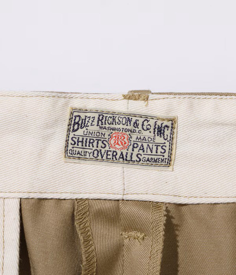 BR52381 / BUZZ RICKSON'S EARLY MILITARY CHINOS (MOD.) 1945 MODEL SHORTS