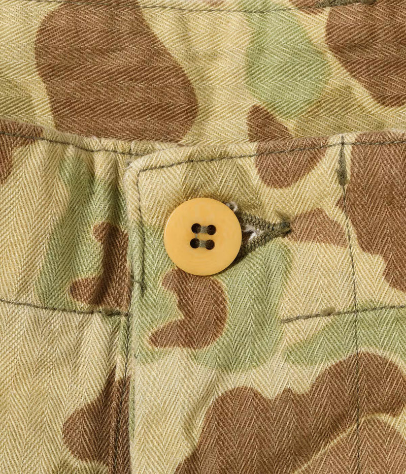 BR52660 / BUZZ RICKSON'S TROUSERS, HERRINGBONE TWILL CAMOUFLAGE SHORTS