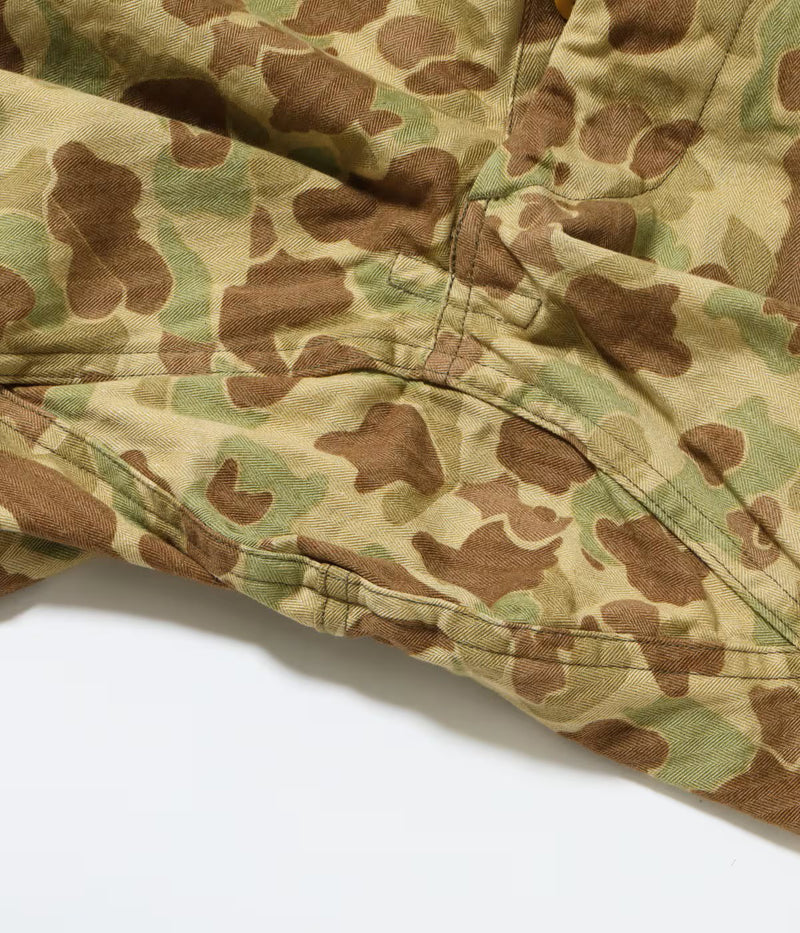 BR52660 / BUZZ RICKSON'S TROUSERS, HERRINGBONE TWILL CAMOUFLAGE SHORTS