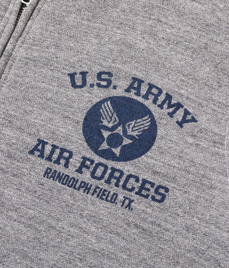 BR65601 BUZZ RICKSON'S Set-in Zip Sweat Shirt "U.S. Army Air Forces"