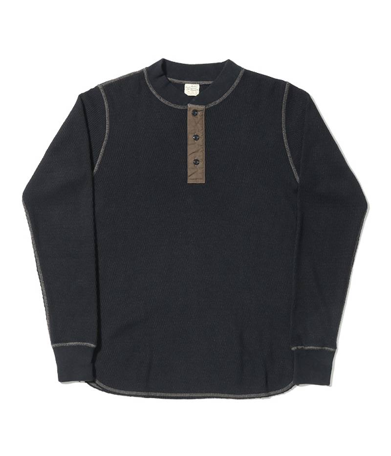 BR68130 / BUZZ RICKSON'S THERMAL HENLEY NECK T-SHIRTS