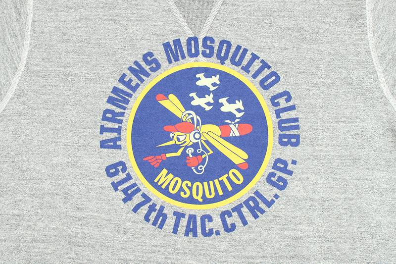 BR69290 / BUZZ RICKSON'S SET-IN CREW NECK SWEAT SHIRTS "AIRMENS MOSQUITO CLUB"