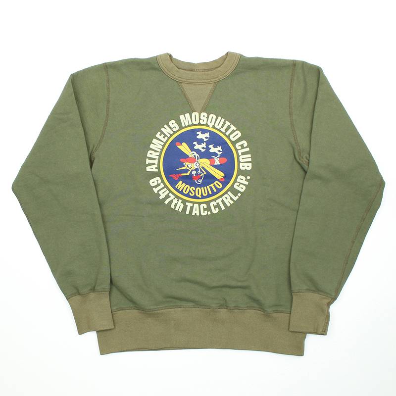 BR69290 / BUZZ RICKSON'S SET-IN CREW NECK SWEAT SHIRTS "AIRMENS MOSQUITO CLUB"