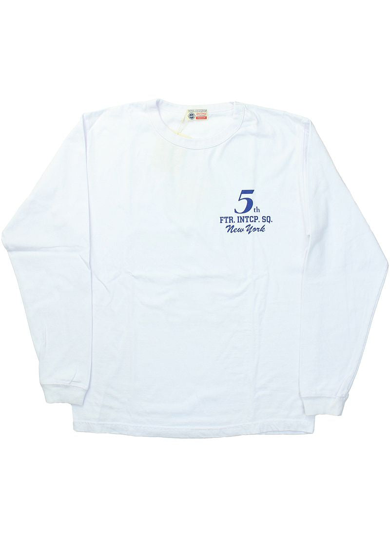 BR69449 / BUZZ RICKSON'S LONG SLEEVE T-SHIRTS "5th FTR.INTCP.SQ."