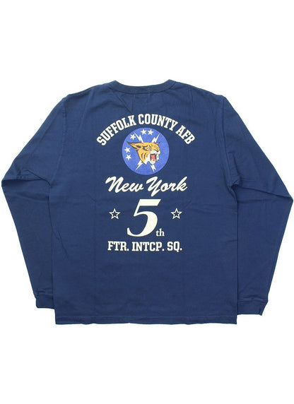 BR69449 / BUZZ RICKSON'S LONG SLEEVE T-SHIRTS "5th FTR.INTCP.SQ."