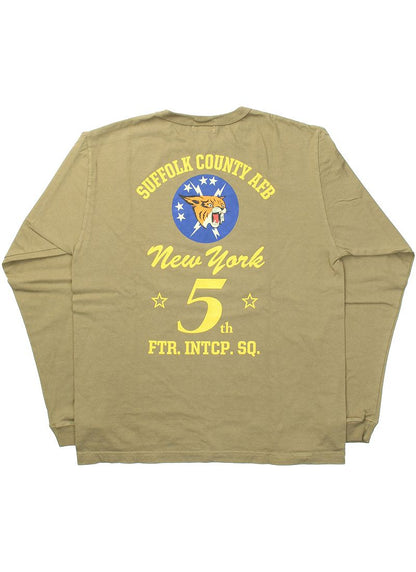 BR69449 / BUZZ RICKSON'S LONG SLEEVE T-SHIRTS "5th FTR.INTCP.SQ."