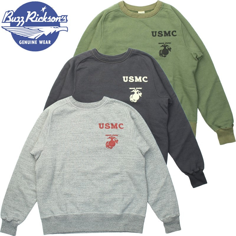 BR69456 / BUZZ RICKSON'S FREEDOM SLEEVE SWEAT SHIRTS "USMC"