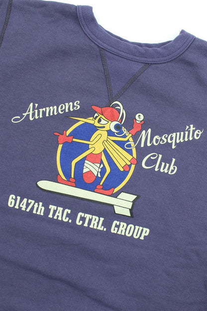 BR69632 / BUZZ RICKSON'S SET-IN CREW NECK SWEAT SHIRTS "AIRMENS MOSQUITO CLUB"