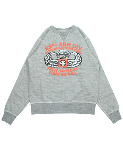 BR69633 / BUZZ RICKSON'S SET-IN CREW NECK SWEAT SHIRTS "82nd AIRBORNE DIVISION"
