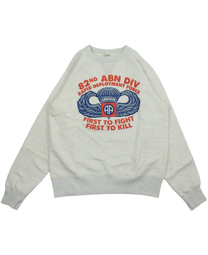 BR69633 / BUZZ RICKSON'S SET-IN CREW NECK SWEAT SHIRTS "82nd AIRBORNE DIVISION"