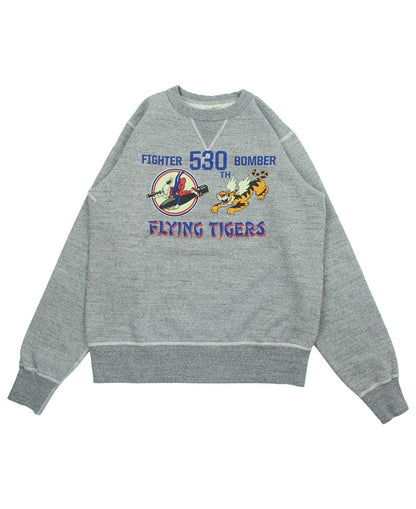 BR69634 / BUZZ RICKSON'S SET-IN CREW NECK SWEAT SHIRTS "530th FTR-BOMB F.T"