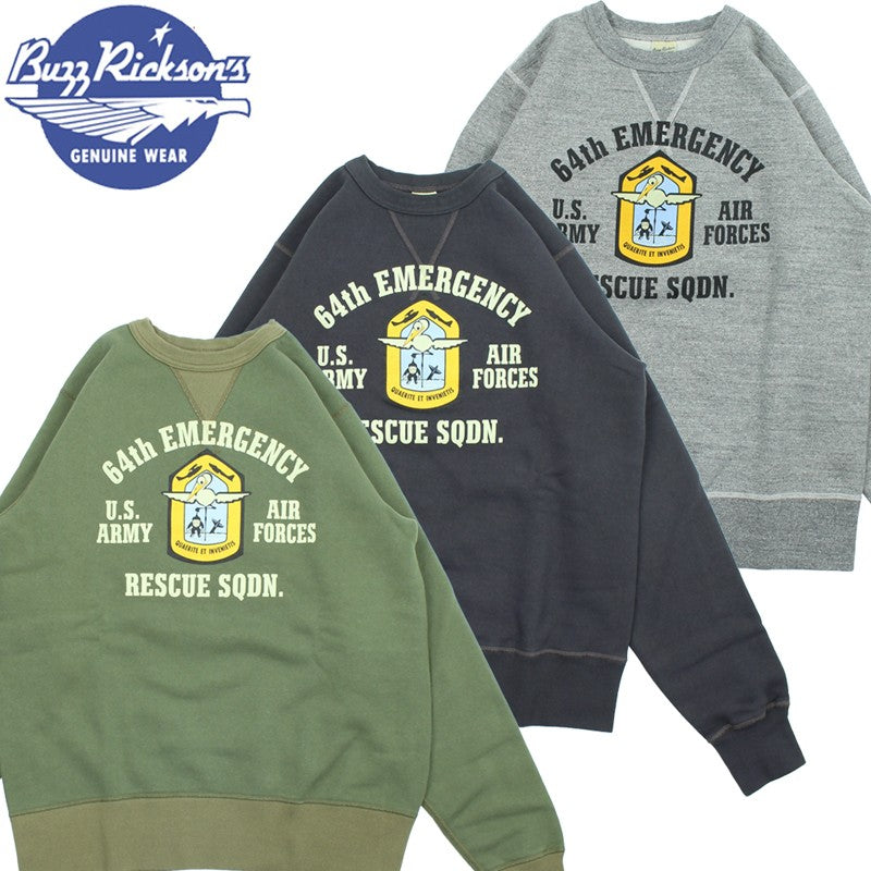 BR69635 / BUZZ RICKSON'S SET-IN CREW NECK SWEAT SHIRTS 