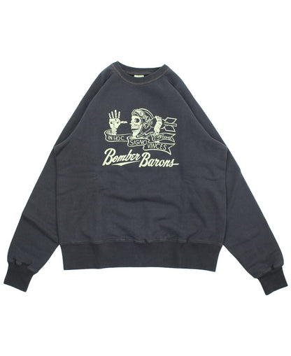 BR69637 / BUZZ RICKSON'S FREEDOM SLEEVE SWEAT SHIRTS “BOMBER BARONS”