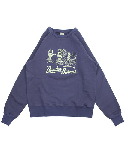 BR69637 / BUZZ RICKSON'S FREEDOM SLEEVE SWEAT SHIRTS “BOMBER BARONS”