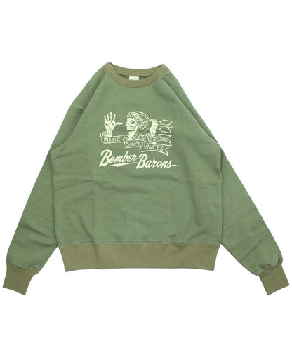 BR69637 / BUZZ RICKSON'S FREEDOM SLEEVE SWEAT SHIRTS “BOMBER BARONS”